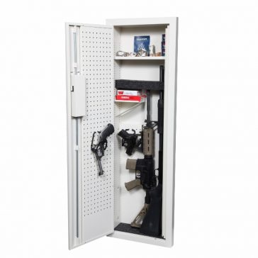 the Closet Vault II in-wall gun safe with pistol hangers